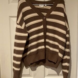 The Modern Stripe Cardigan by Cyrus Size Large